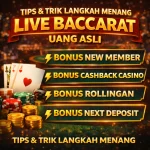 Strategi dan langkah menang main live baccarat uang asli dengan bonus member terbaru.